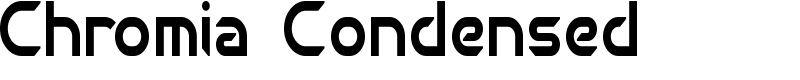 Chromia Condensed Font