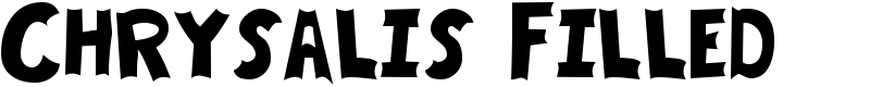 Chrysalis Filled Font