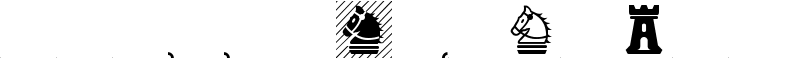 Chess Magnetic Font