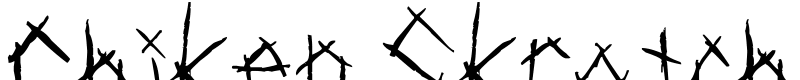 Chiken Skratch Font
