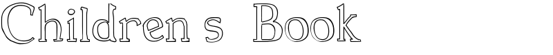 Children s  Book Font