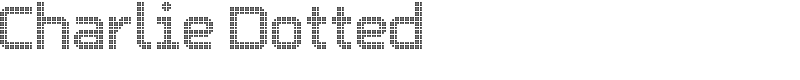 Charlie Dotted Font