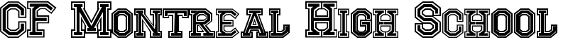 CF Montreal High School Font