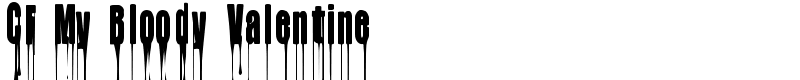 CF My Bloody Valentine Font