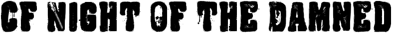 CF Night Of The Damned Font
