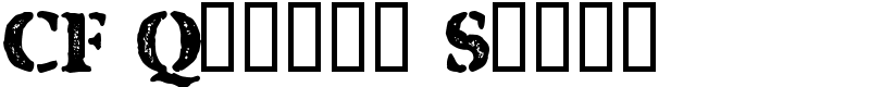 CF Quebec Stamp Font