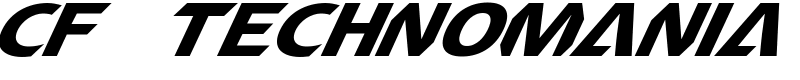 CF TechnoMania Font