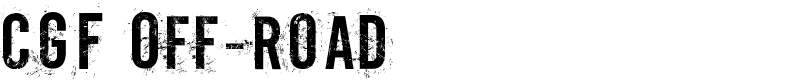 CGF Off-Road Font