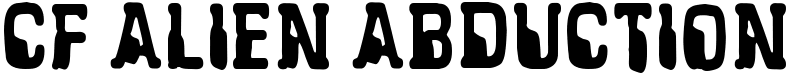 CF Alien Abduction Font