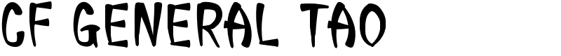 CF General Tao Font
