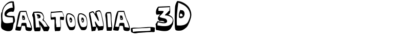 Cartoonia_3D Font