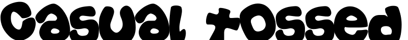 Casual Tossed Font