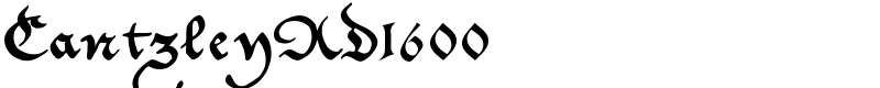 CantzleyAD1600 Font