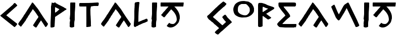 Capitalis Goreanis Font