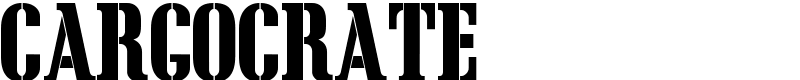 CargoCrate Font