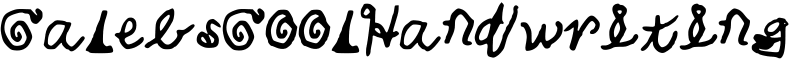 CalebsCoolHandwriting Font