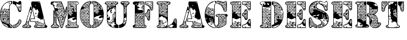 Camouflage Desert Font