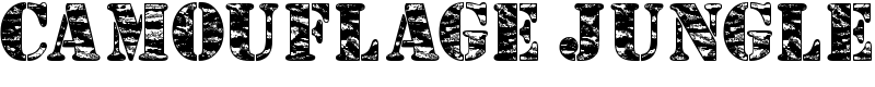 Camouflage Jungle Font