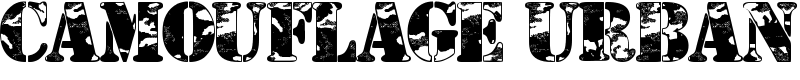 Camouflage Urban Font