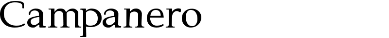 Campanero  Font