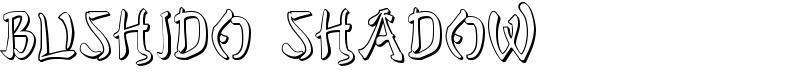 Bushido Shadow Font