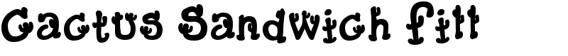 Cactus Sandwich Fill Font
