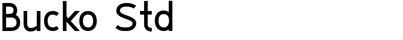 Bucko Std Font