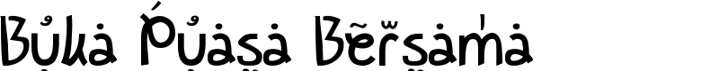 Buka Puasa Bersama Font