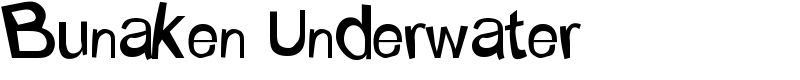 Bunaken Underwater Font