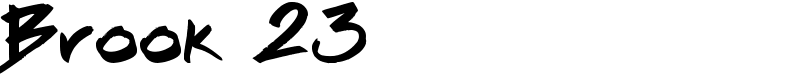Brook 23 Font