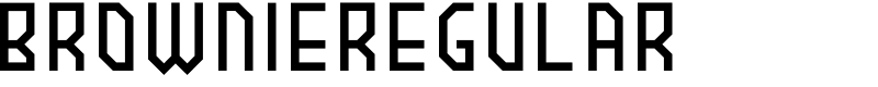 BROWNIEregular Font