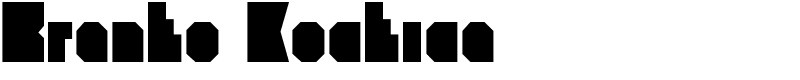 Branko Kockica Font