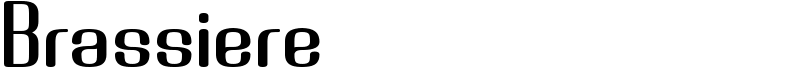 Brassiere Font