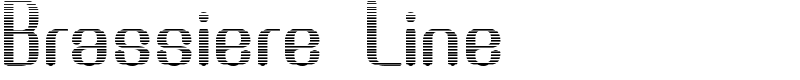 Brassiere Line Font