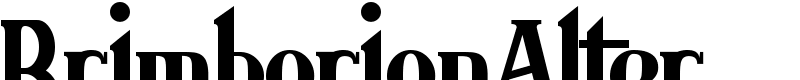 BrimborionAlter Font