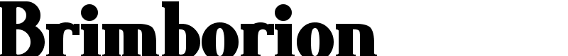 Brimborion Font