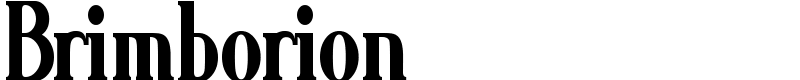 Brimborion Font