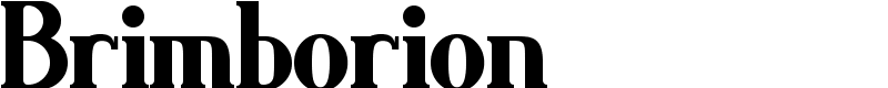 Brimborion Font