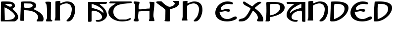 Brin Athyn Expanded Font