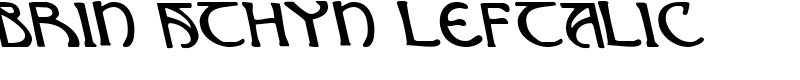Brin Athyn Leftalic Font
