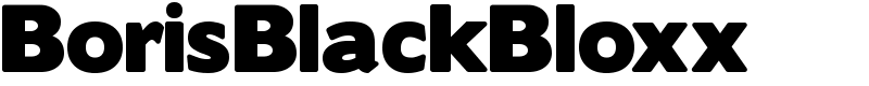 BorisBlackBloxx Font
