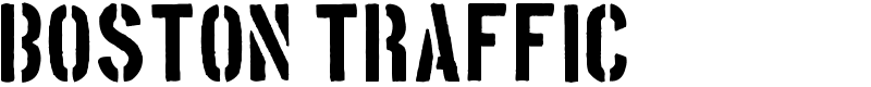 Boston Traffic Font