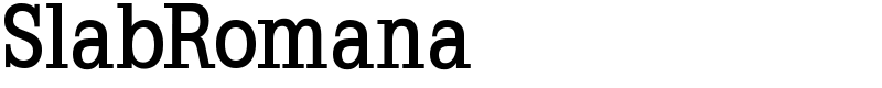 SlabRomana Font