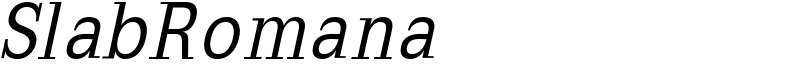 SlabRomana Font
