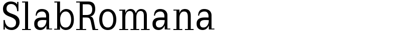 SlabRomana Font