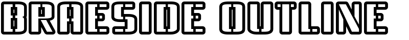 Braeside Outline Font