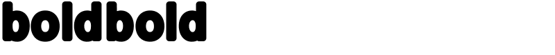 boldbold Font