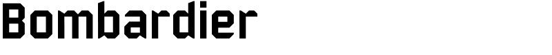 Bombardier Font