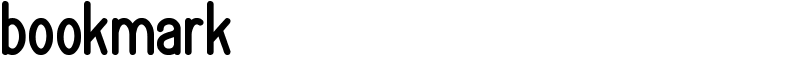 bookmark Font