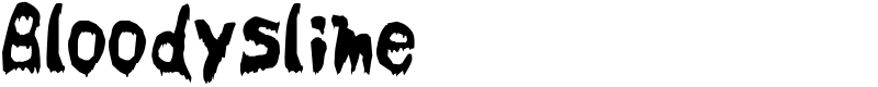 Bloodyslime Font